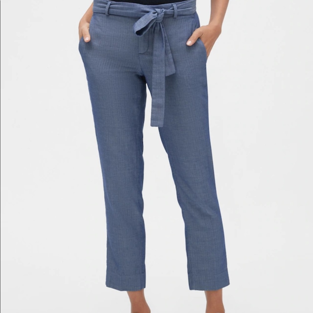 Banana Republic Avery Tie-Waist Ankle Pants (Sz 8)